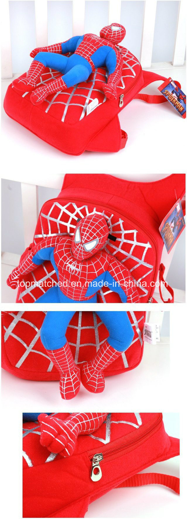 Cute 3D Spiderman School Backpack Boys Kids Children Cartoon School Bag Child Escolar Mochilas