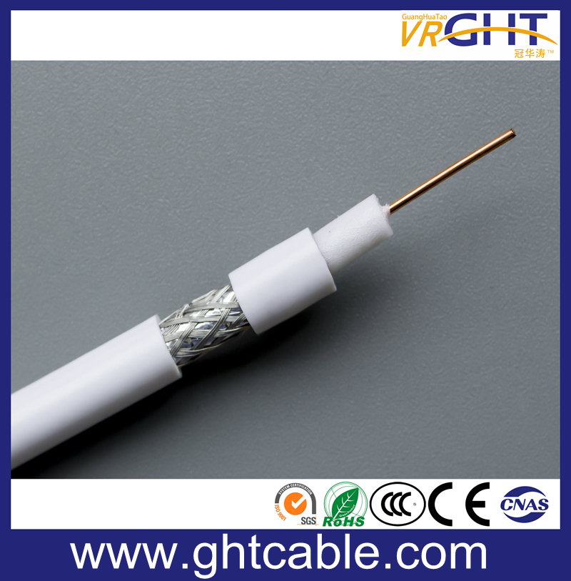 Coaxial Cable RG6 with Black PVC 75ohm