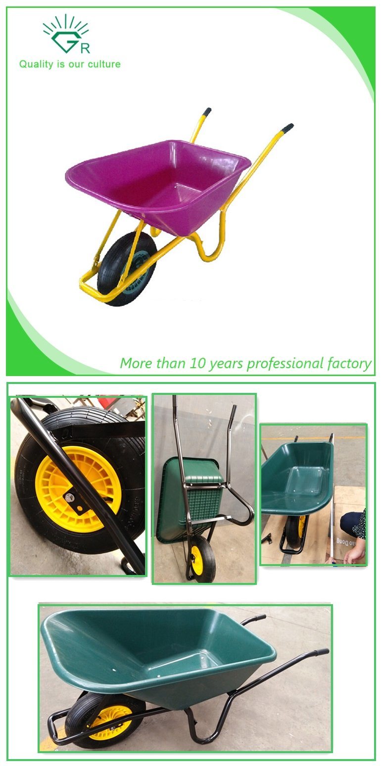 Heavy-Duty Plastic Wheel Barrow Wb6414