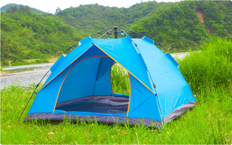 1-2 Person Waterproof Fiberglass Pole Easy Folding Camping Tent