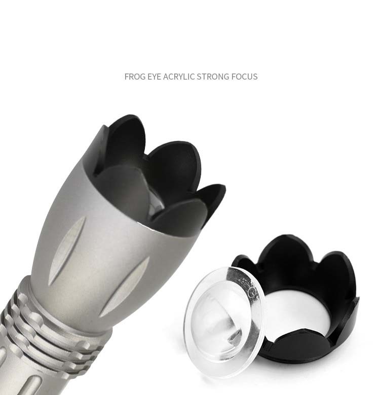 Funny Design Lotus Flower 3AA Battery Ultra Bright Flashlight