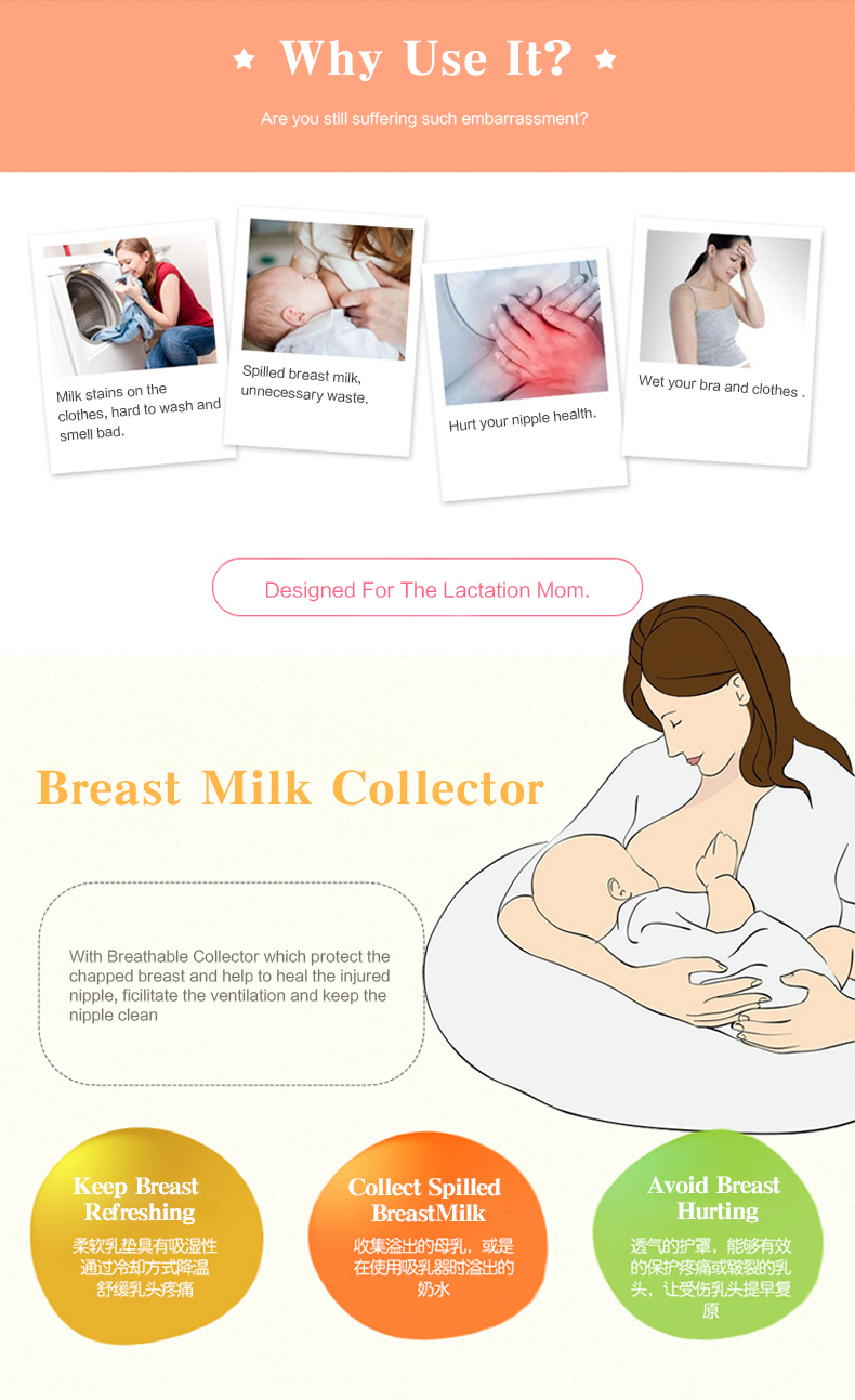 Hand-Held Silicone Breast Milk Collection Shell BPA Free