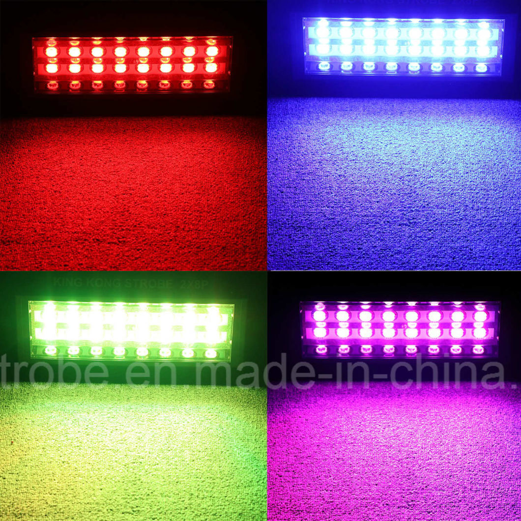 2*8PCS 300W Sound/Auto RGB Strobe Light for Disco Stage Party