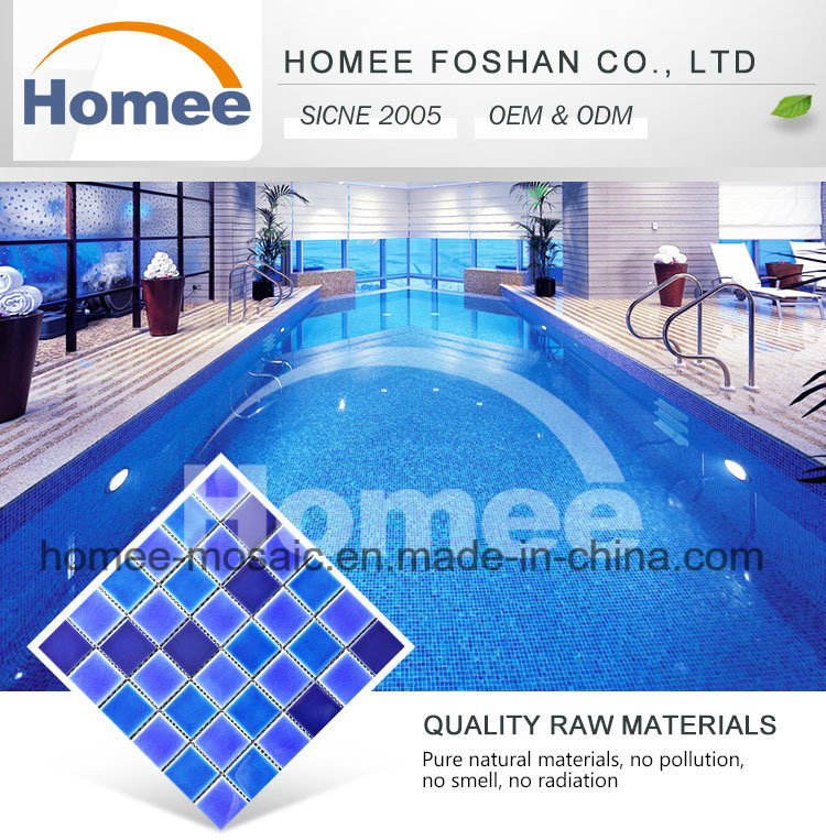 Hot Selling Waterproof Blue Floor Tile Swimming Pool Tile Mosaic