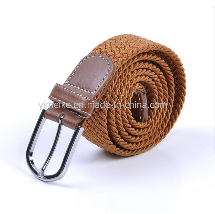 Unisex Fashion Sports Leisure Jeans Stretch Woven Elastic Polyester Webbing Belt