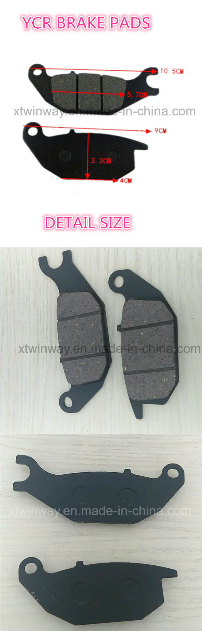 Motorcyle Parts Motorcycle Brake Pads for Ycr