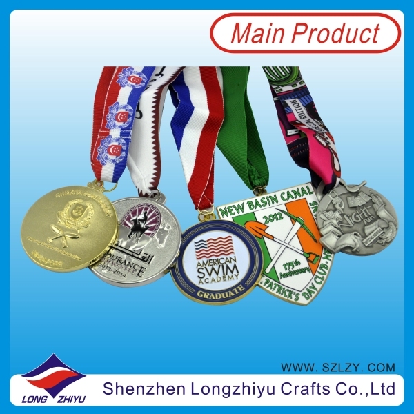 Singapore Novelty Medals Souvenir Army Medal Special Two Knives Embossed Medal Ribbon with Heat Tranfer Printing (lzy00019)