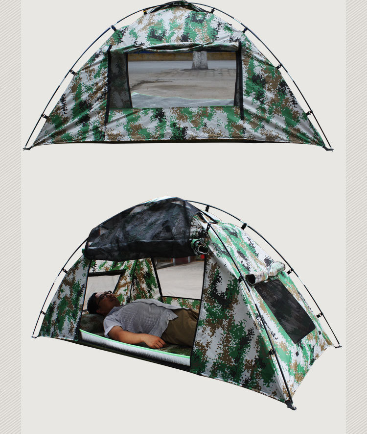 Camping Tent 1 Person 2 Season Camouflage Dome Tent