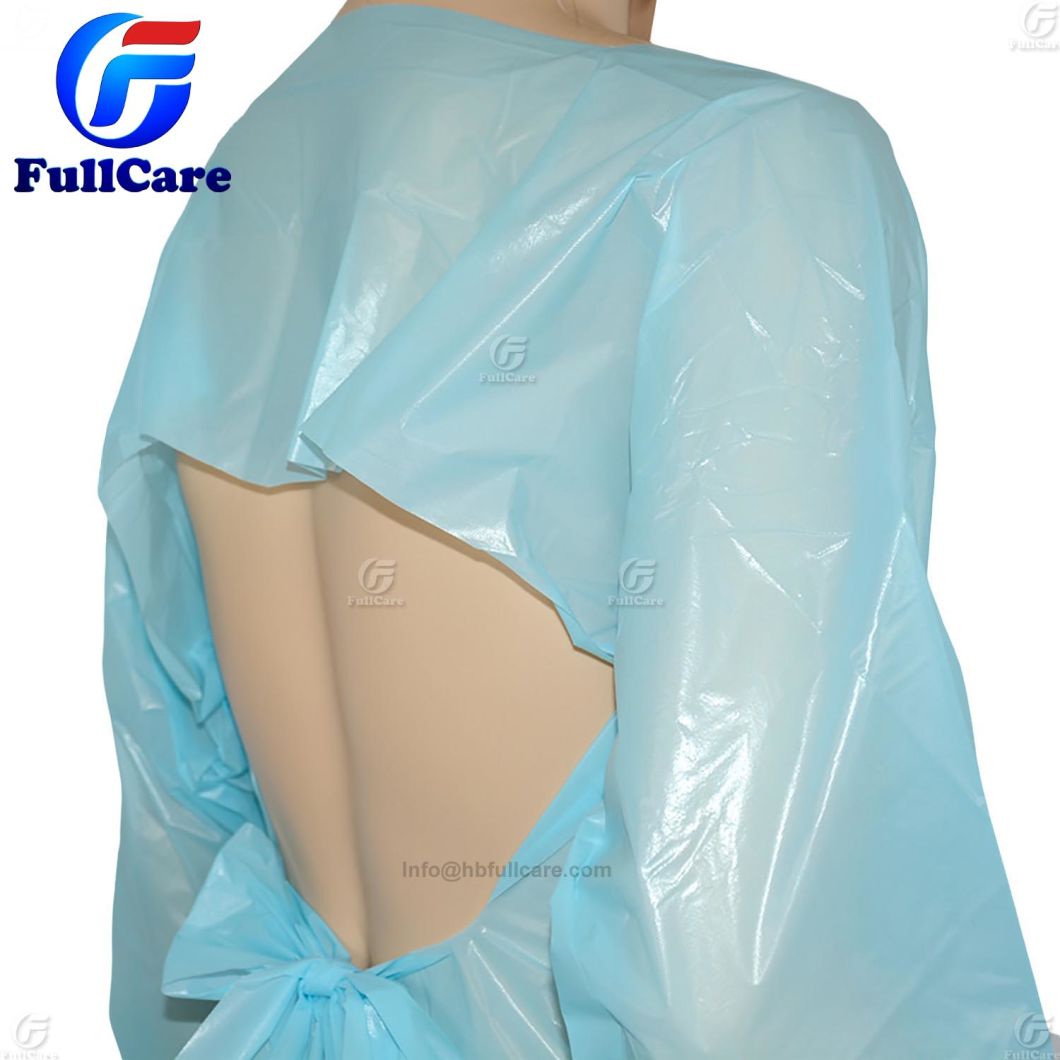 China Manufacturer Disposable CPE Surgical Gowns, Disposable Dental Gowns Supplier, Disposable Dressing Gown for Medical