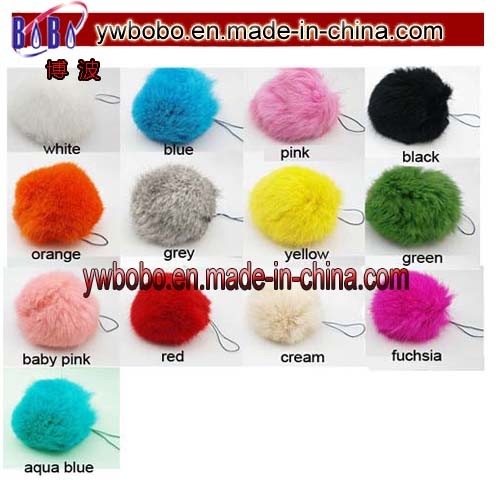 Keyring Pompom Keychain Charm Ball Key Holder (G8021)