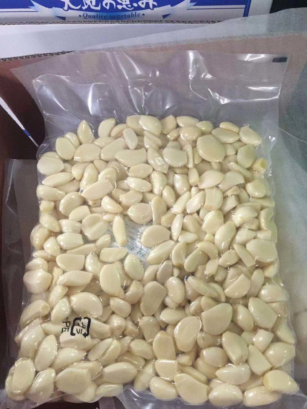Chinese Barrels Packing Fresh Peeled Garlic Cloves