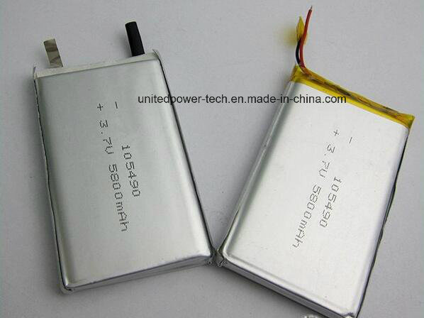 105490 3.7V 5800mAh Rechargeable Li-Polymer Battery for LED Lights