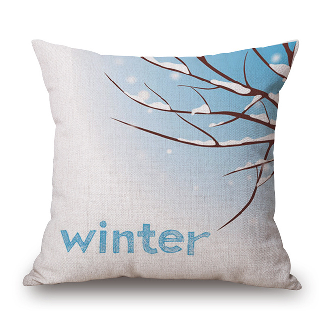 Spring Summer Autumn Winter Cotton Linen Printed Cushion Cover (35C0204)