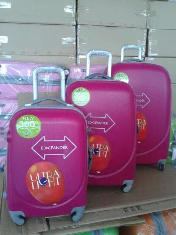 Colorful Trolley Luggage Set ABS Travel Luggage Bag