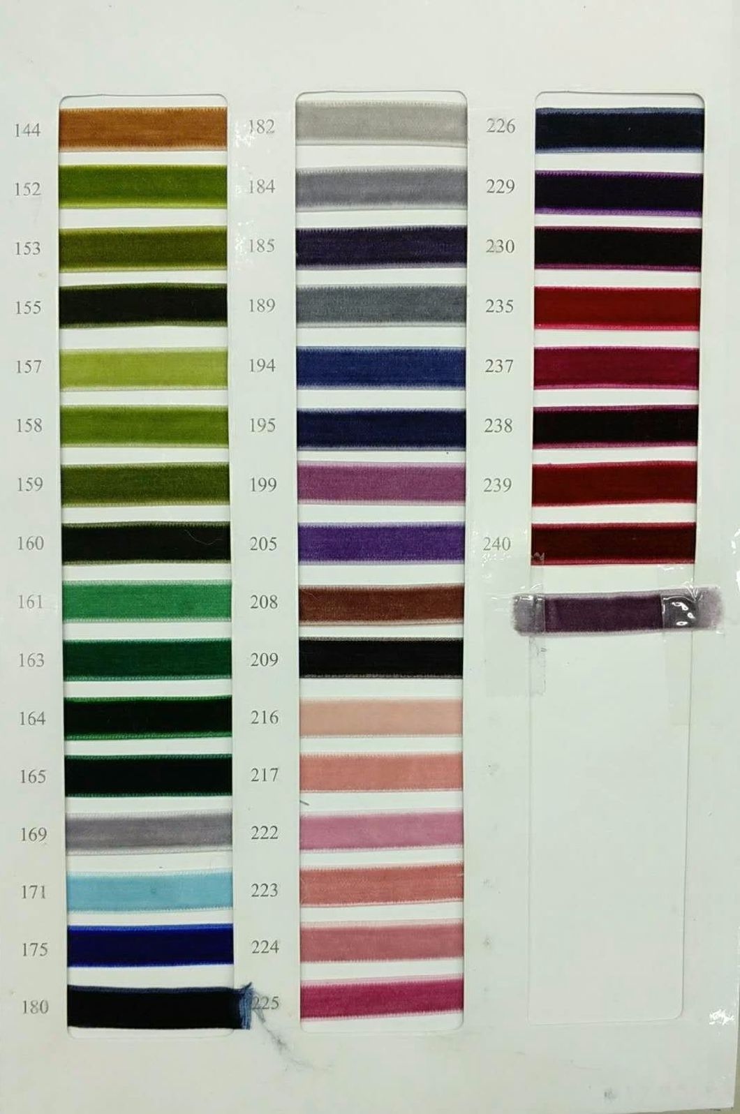 More Color Choice Velvet Ribbon for DIY and Garment Decoration