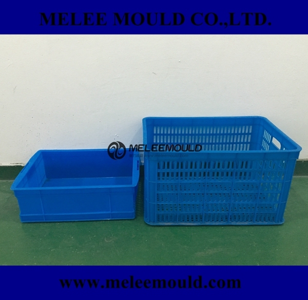 Melee Plastic Stackable Foldable Crate Mold