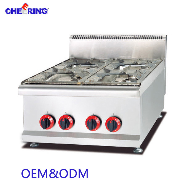 4-Burner Stainless Steel Gas Stove