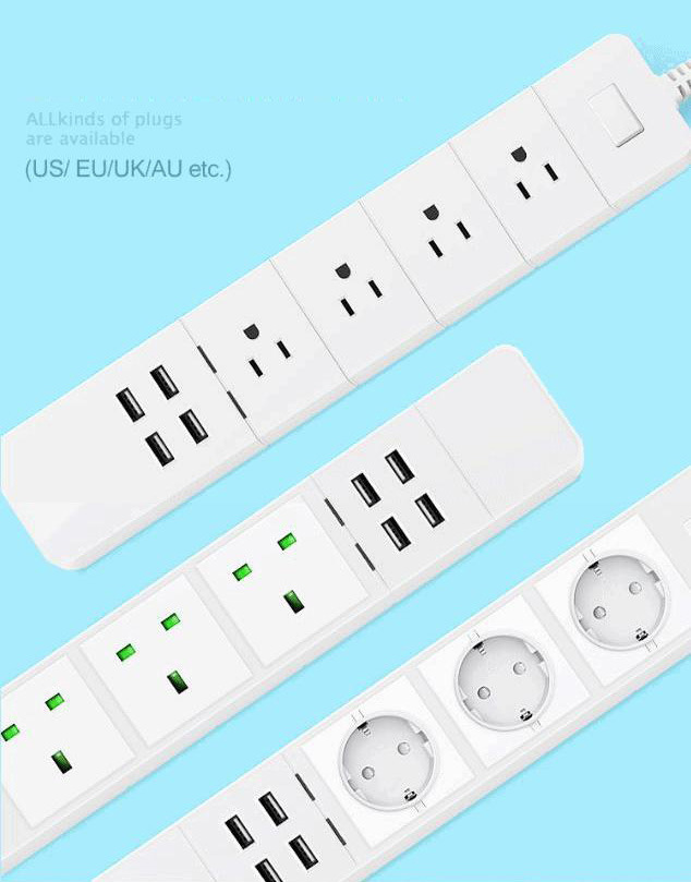 USB Socket WiFi Smart Power Strip Alexa Voice Control