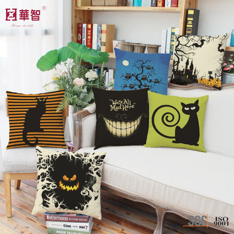 New Designed Skull Printed Decorative Pillows for Hollween