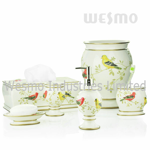 Pure Nature Style Polyresin Bathroom Set (WBP0810A)