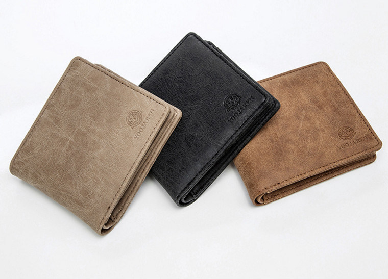 2018 Hot Coin Pocket Wallet Vintage PU Leather Men's Wallet