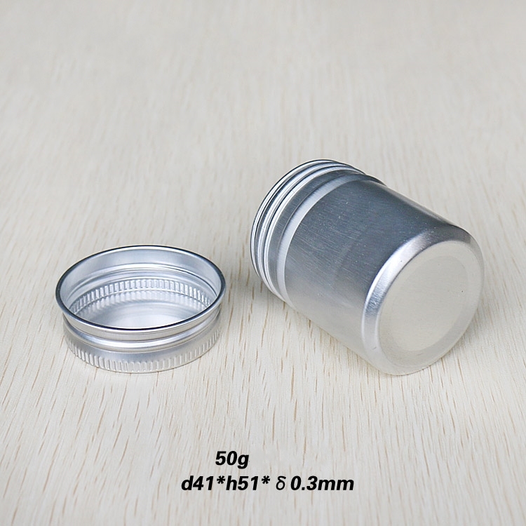 50g Slim Aluminum Screw Cans Tin Canisters