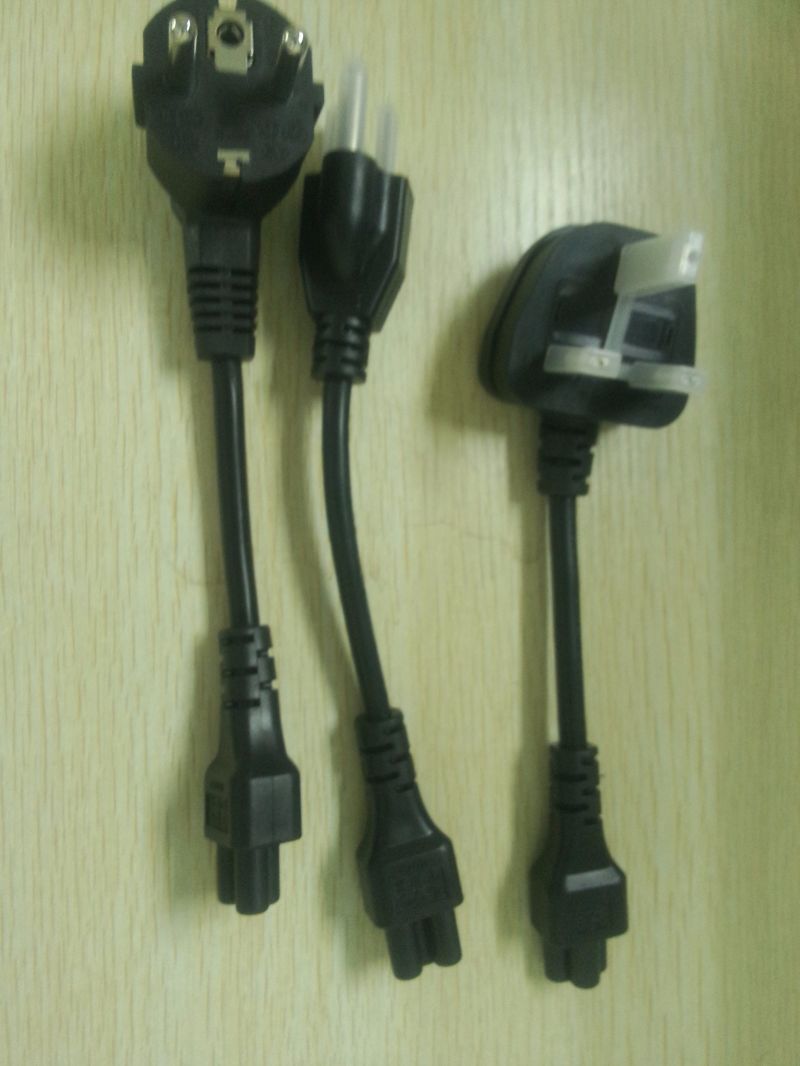 1.8m Black Bsi Approved Power Cord UK Standard with IEC 320 C5