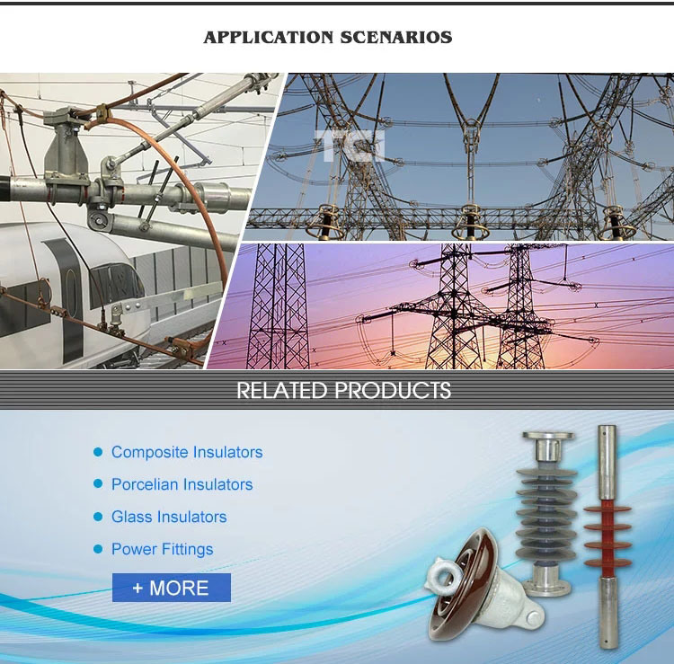 Electric Line Connecting Accessories with Tension Trough and Hook End Electric Power Fittings