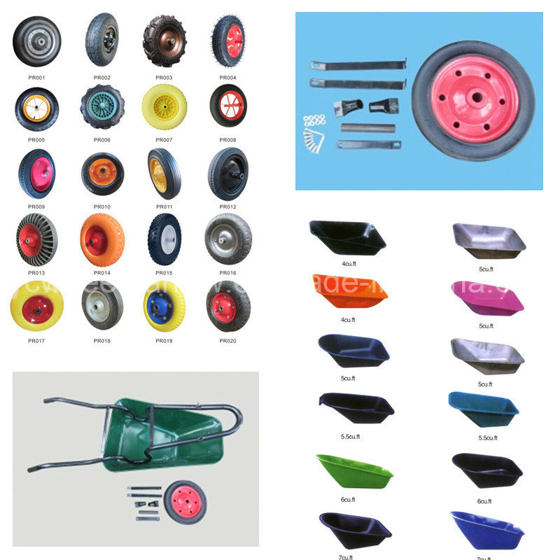 Painted Metal Rim Colorful PU Foam Wheels