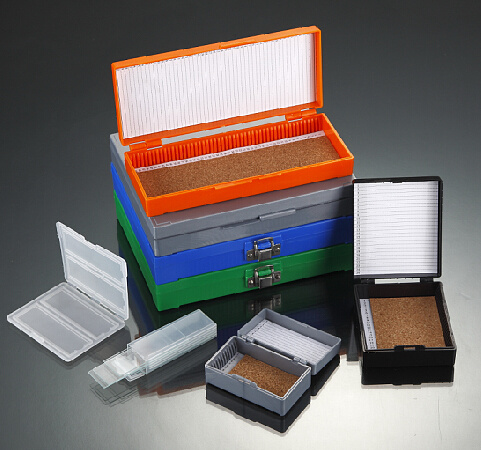 Microscope Slide Box Stores with 12 Places