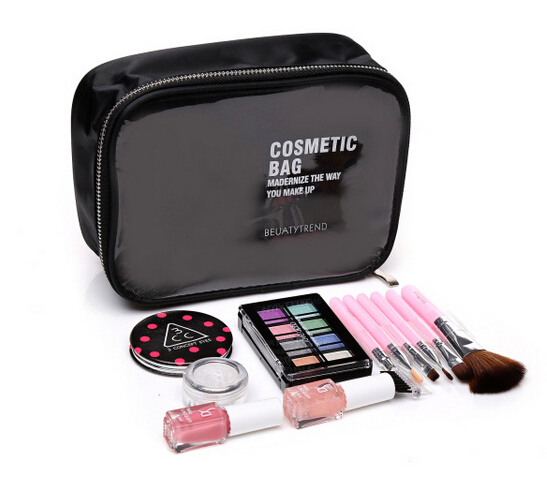 Fashion Clear PVC Cosmetic Bags, Waterproof Travel Makeup Case