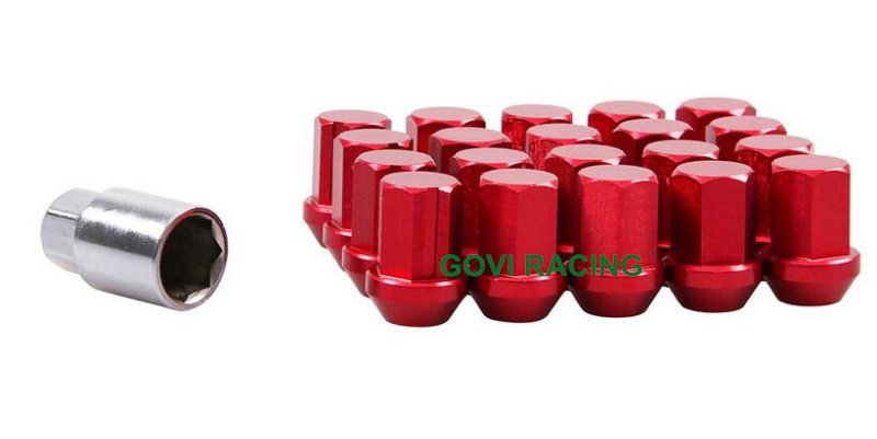 20+1 Aluminum Wheel Nuts Red Wheel Nuts Automative Wheel Nuts & Bolts