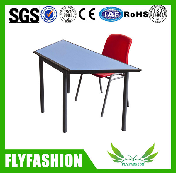 New Style Classroom School Desk and Chair Kid Trapezoid Desk