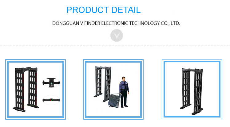 Full Body Scanner Multi-Zones Walk Through Metal Detector