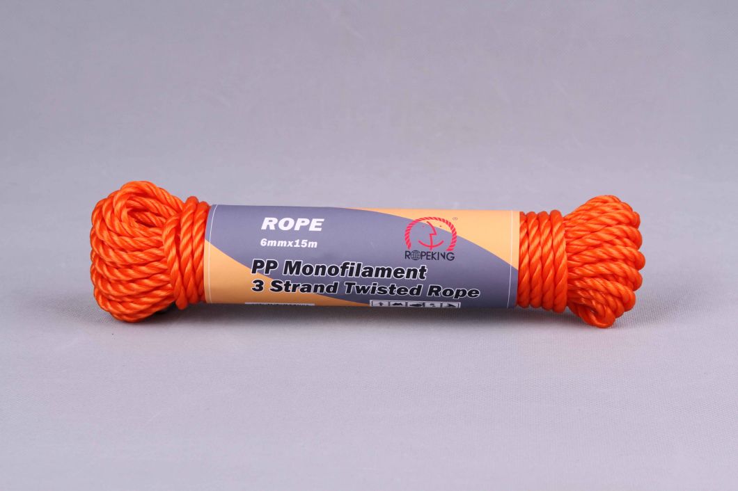 High Strength 3 Strands PP Twisted Rope