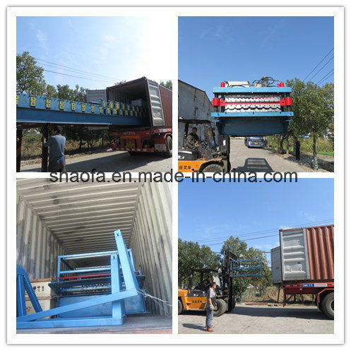 High Quality Aluminum Shaped Decking Sheet Roll Forming Machine