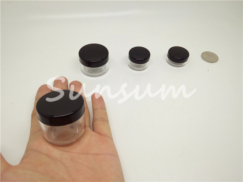 Empty Plastic Cosmetic Mini Cream Jars 3G 5g 15g 20g