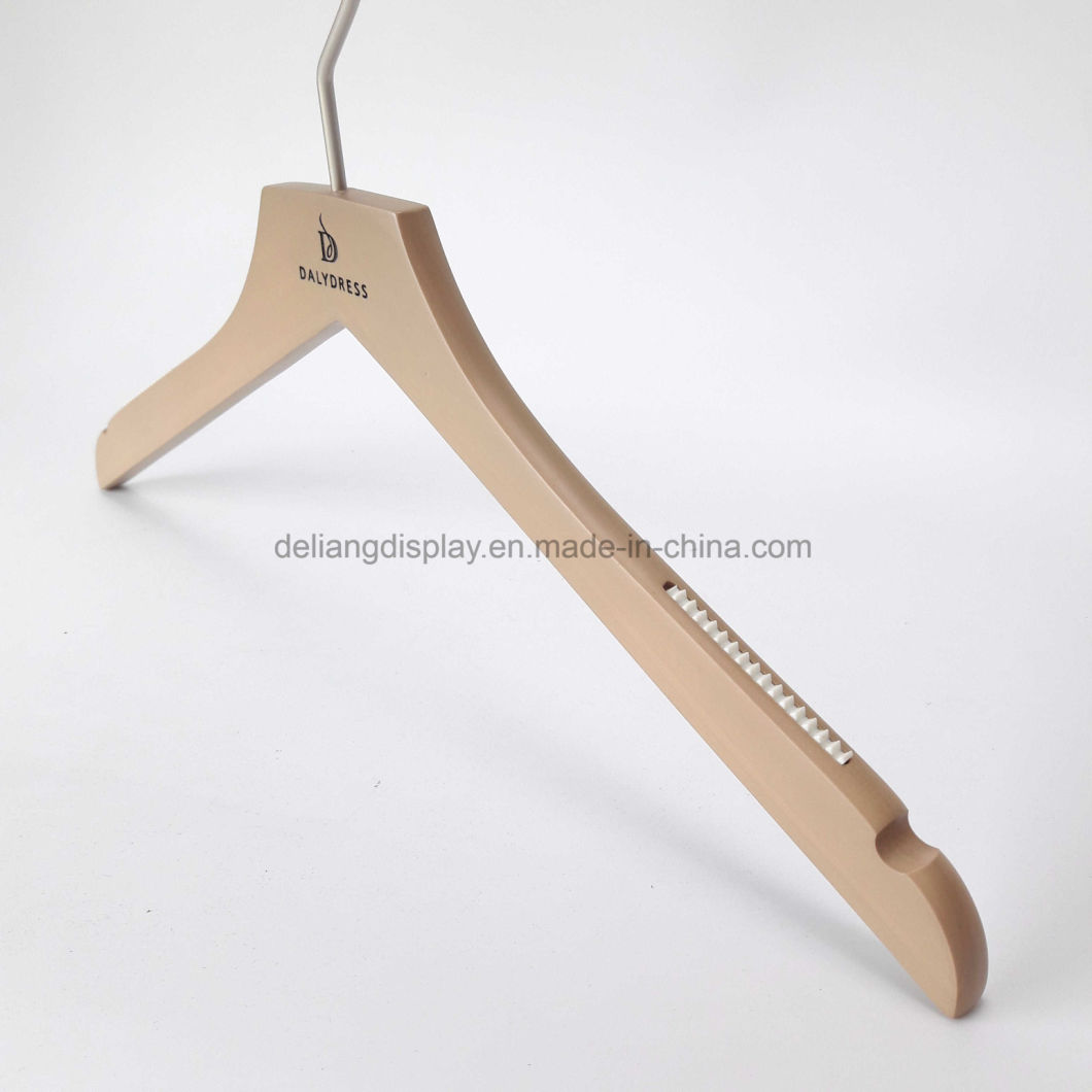 Coat Hanger with Round Hook and Anti-Slips for Female