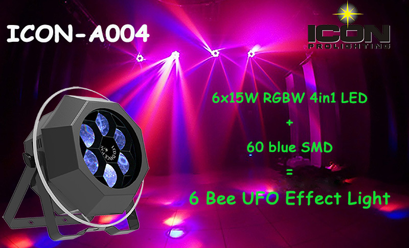 New 6X15W RGBW 4in1 LED Effect Light LED PAR Light