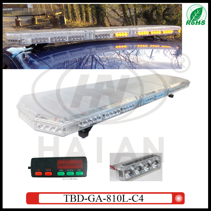 New Design Safety Vehicles Clear Lens Ultrathin LED Lightbar Ambulance Fire Engine Traffic Police Car to Open up The Road