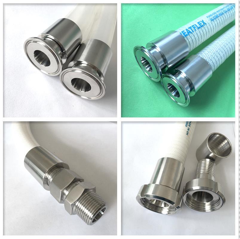 Sanitary Stainless Steel Tri Clamp Hydraulic Sanitary Hose Connector Fitting