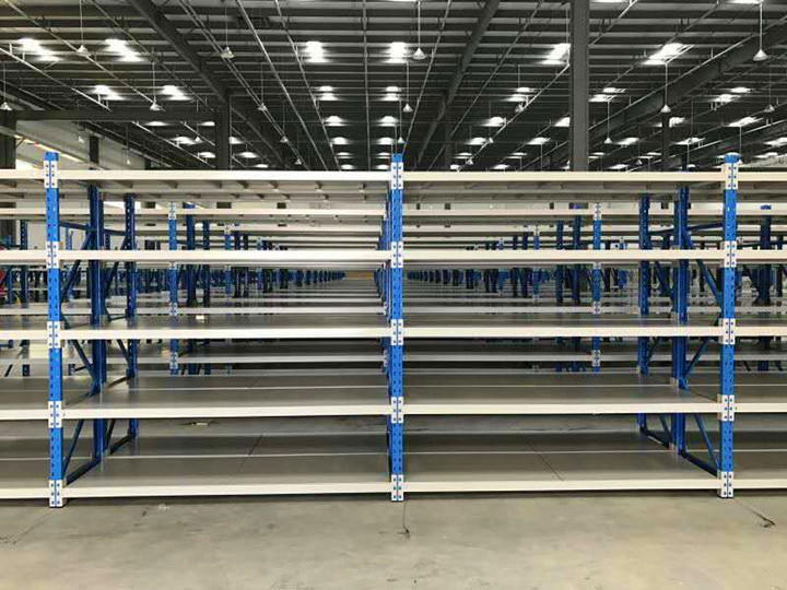 Warehouse Storage Medium Duty Metal Shelf with Steel Decking