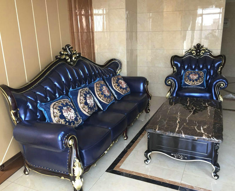 2018 Ciff China Royal Style Office Furniture Fabric Sofa (1212-1)