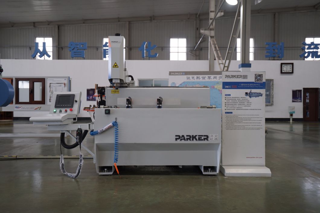 Parker Aluminum Window Door Curtain Wall Drilling Milling Cutting Tapping Machine