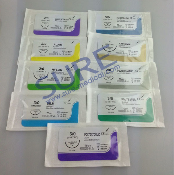 Good Quality Surgical Sutures with Needle CE Approval