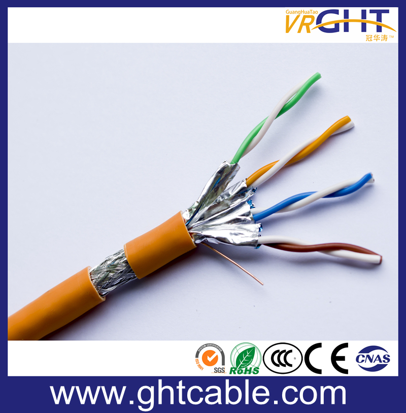 SFTP 4 Pairs Cat7 LAN Cable Networking Cable RoHS PVC, LSZH PVC