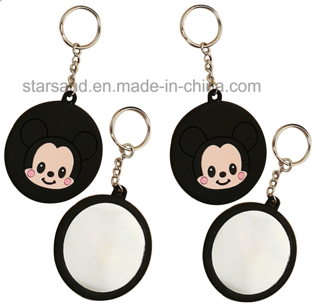 China Personalized Cheap 3D Cute Animal Shaped Soft Rubber Keychains