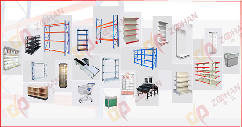 Manufactured Customized Supermarket Grocery Shelving (Zhs204)