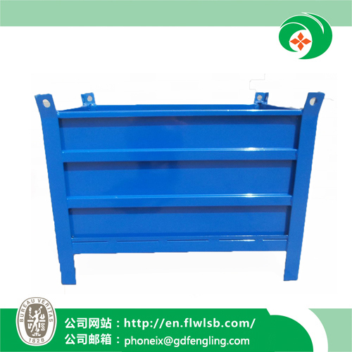 Collapsible Metal Turnover Container for Warehouse Storage