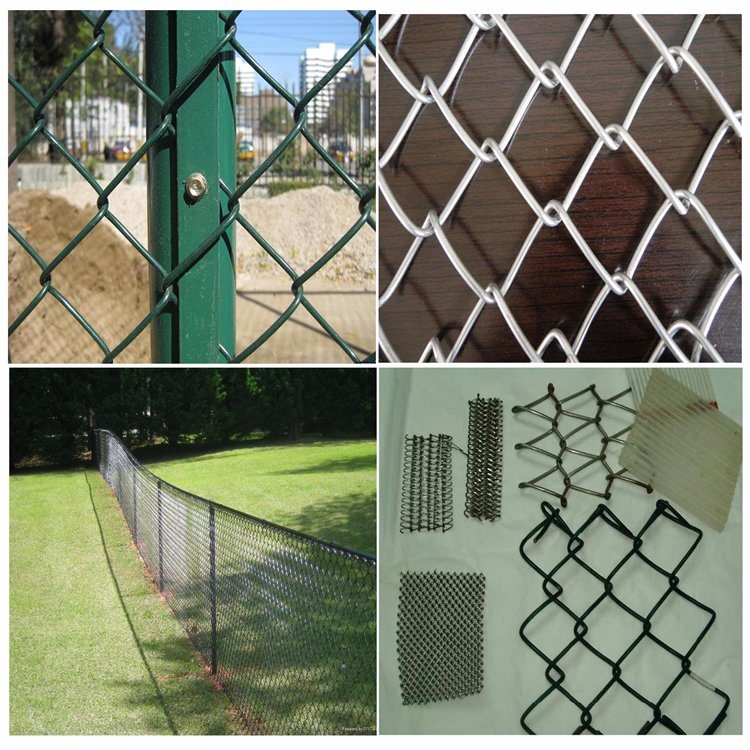 Chain Link Wire Fence Mesh (galvanized or PVC coated)